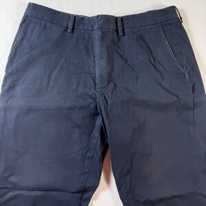 J Crew Bowery Pants Mens 34x30 Classic Fit Navy Cotton Chino Pants